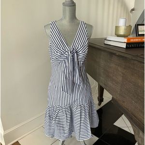 Lauren Ralph Lauren Blue & White striped cotton dress